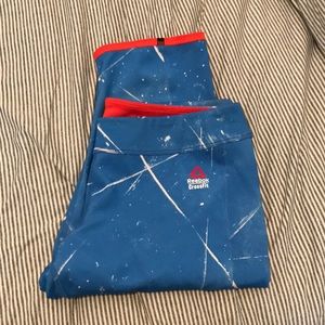 Reebok Reversable crop capri leggings NWOT